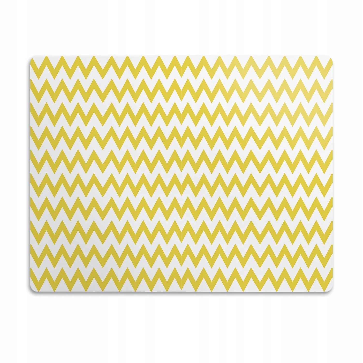 Levně Pro psa podložka pod misku Žluté cikcaky 90x60 cm