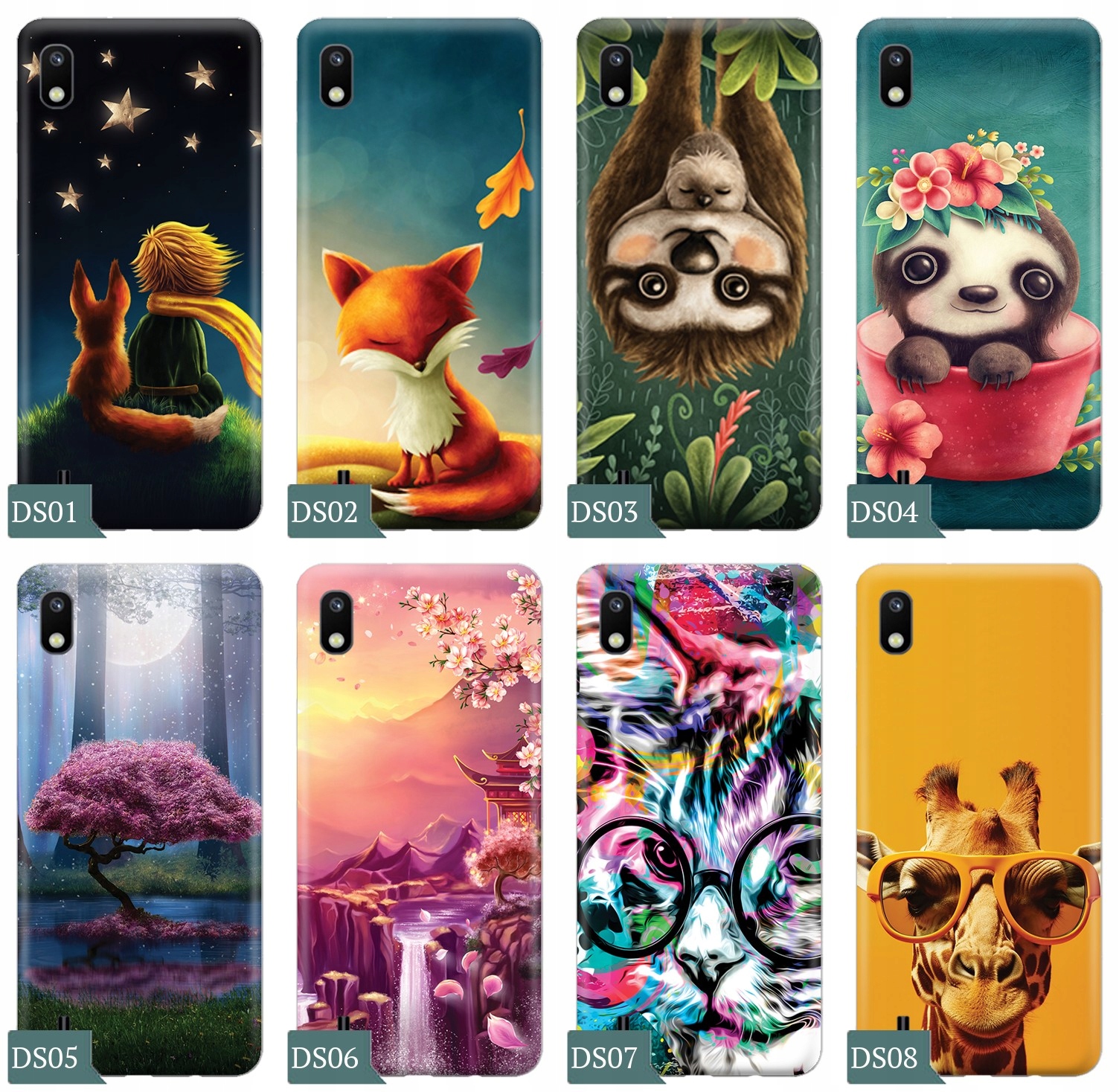 ETUI do Samsung Galaxy A10 + SZKŁO CASE WZORY Kolekcja PieceofCase