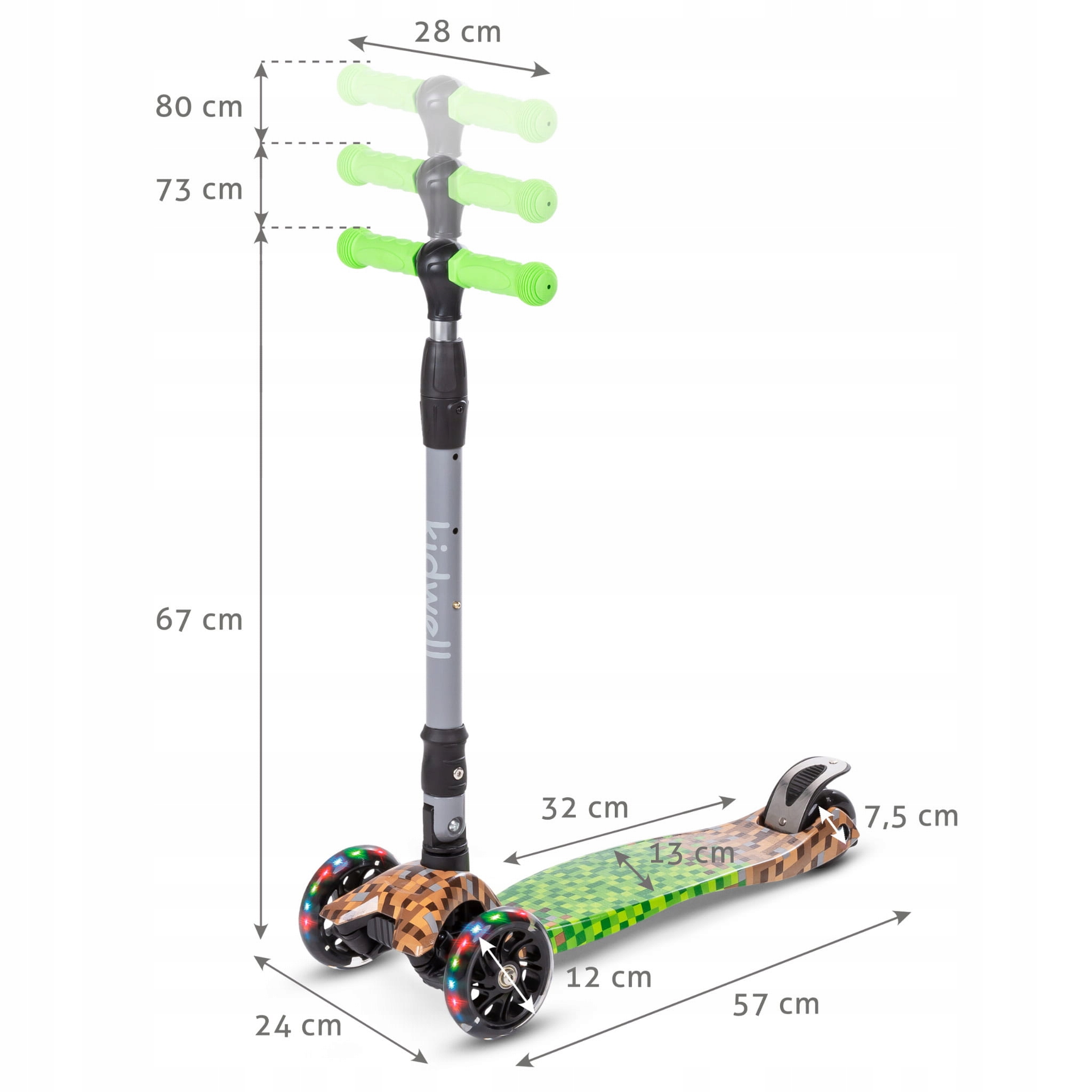 KIDWELL HULAJNOGA TRÓJKOŁOWA GAME EDITION KOŁA LED Rodzaj trójkołowa