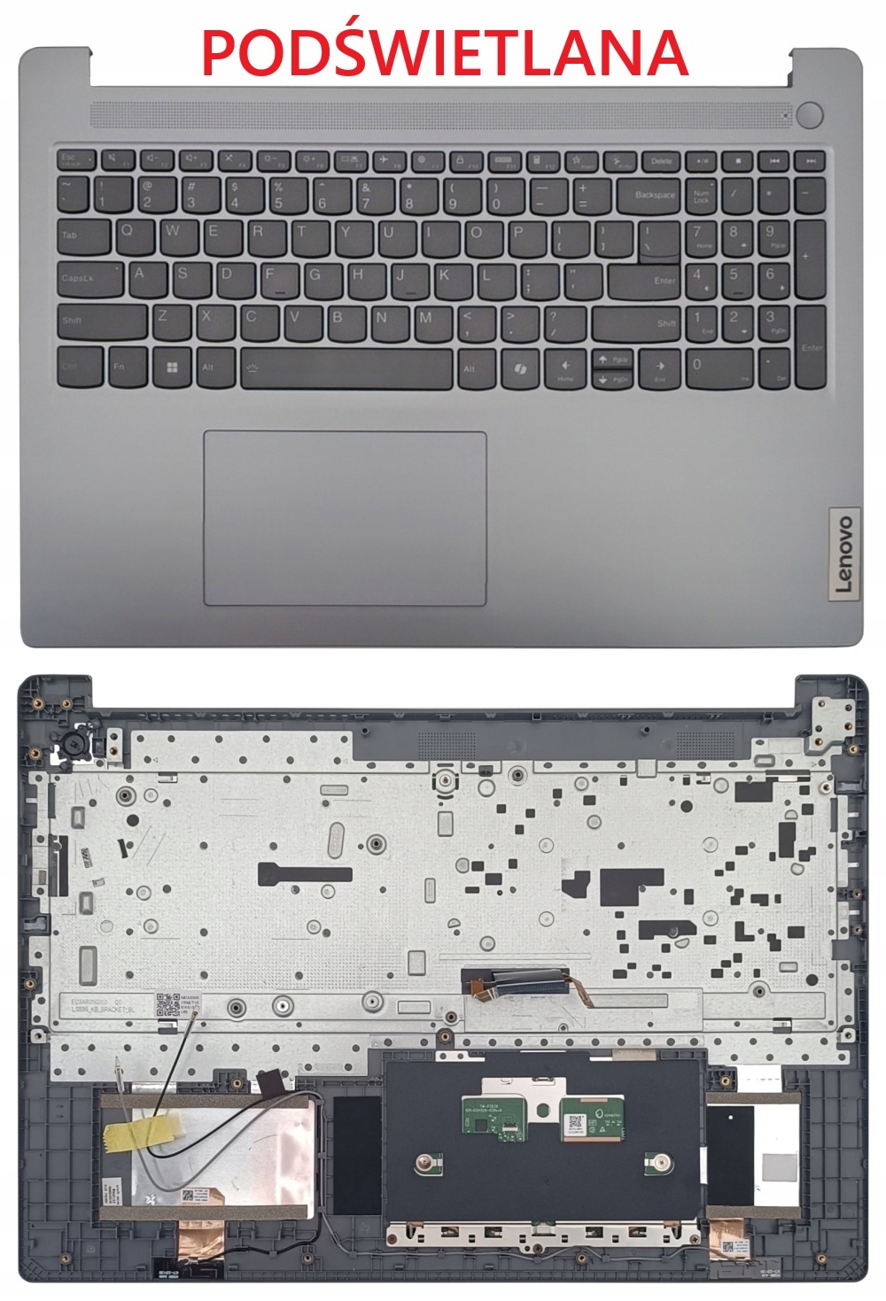 Nový Palmrest Klávesnica Lenovo 5CB1N97099 5CB1N97424 5CB1N97100 Pods. Pl