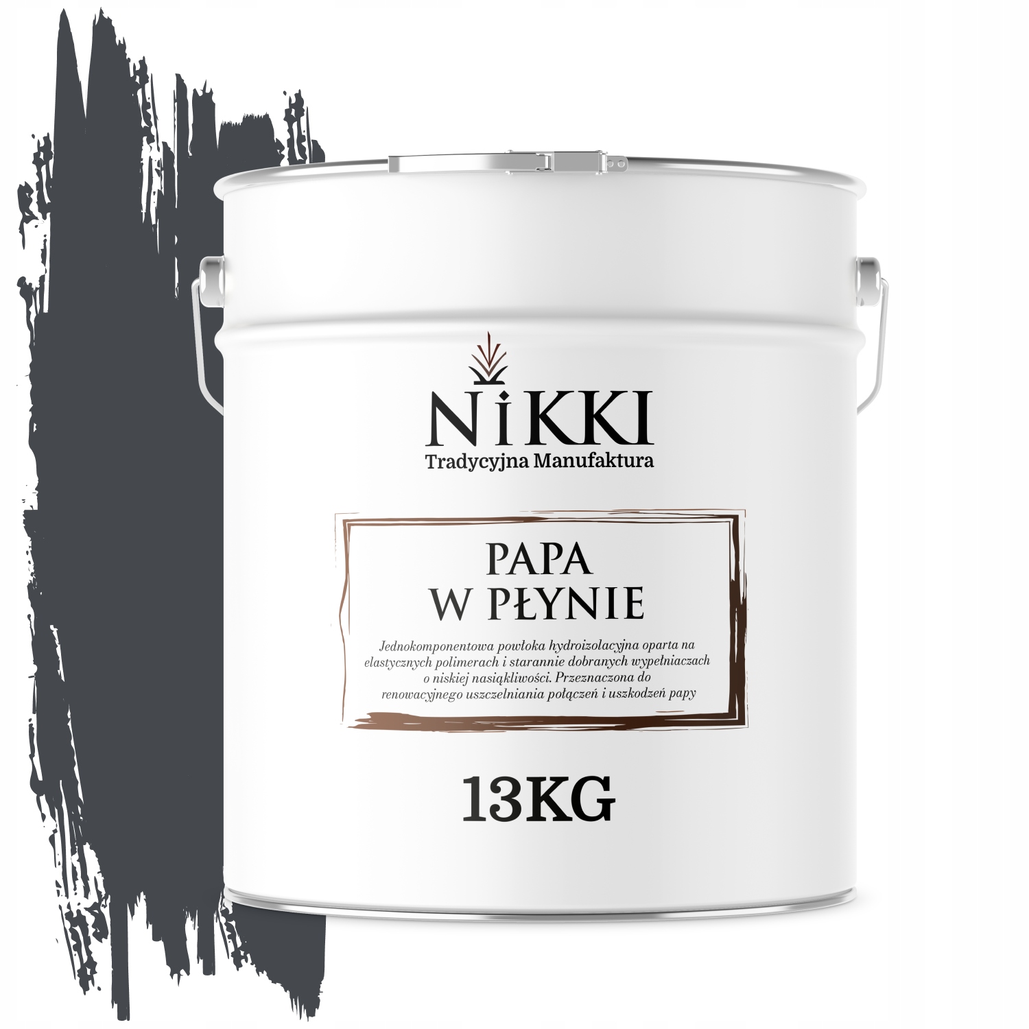 Tekutá Papa 13 Kg, Mrazuvzdorný Tesniaci Materiál, Vodotesná Oceľová Farba