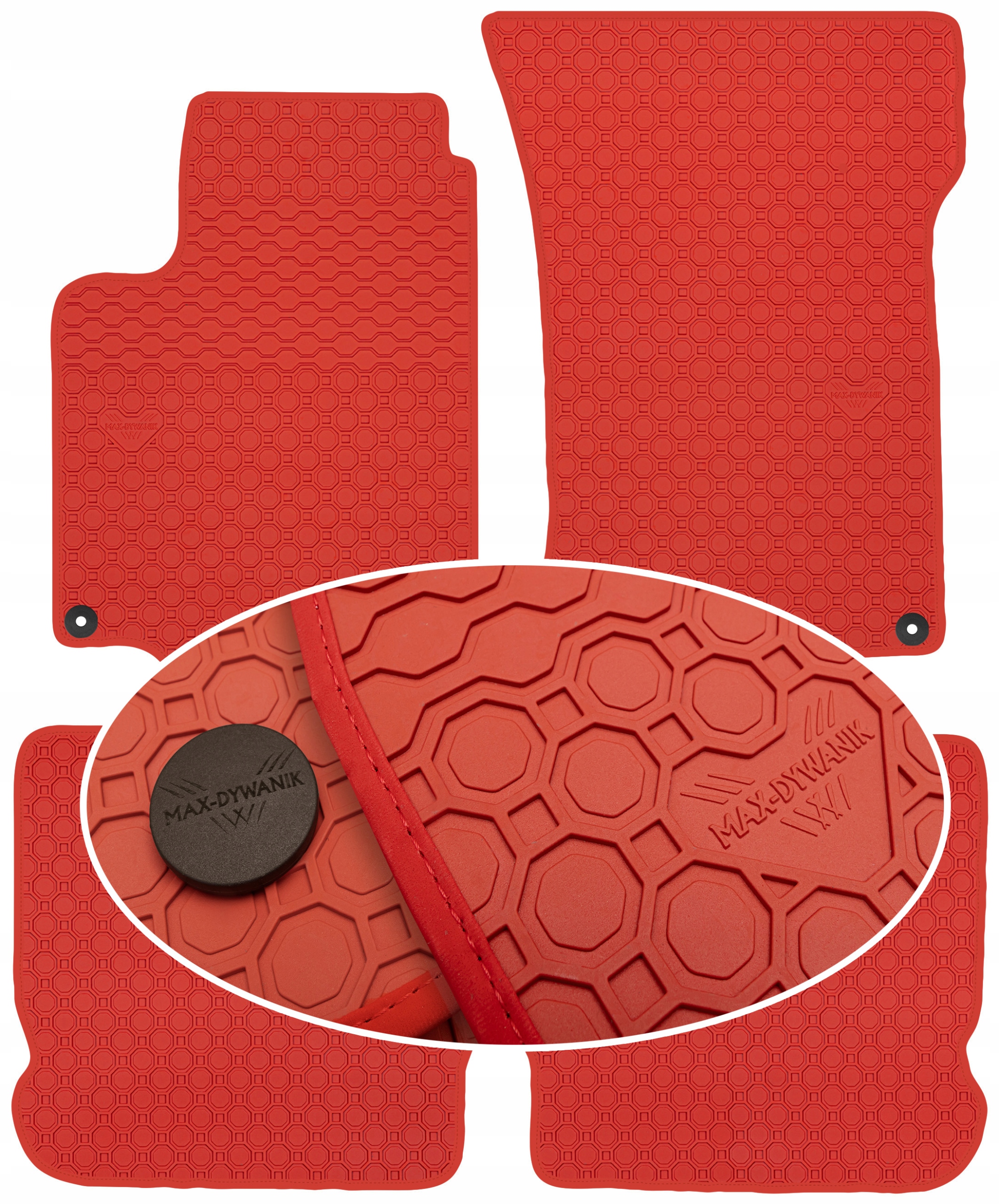 Seat Leon I 1999-2005 Červené podlahové rohože