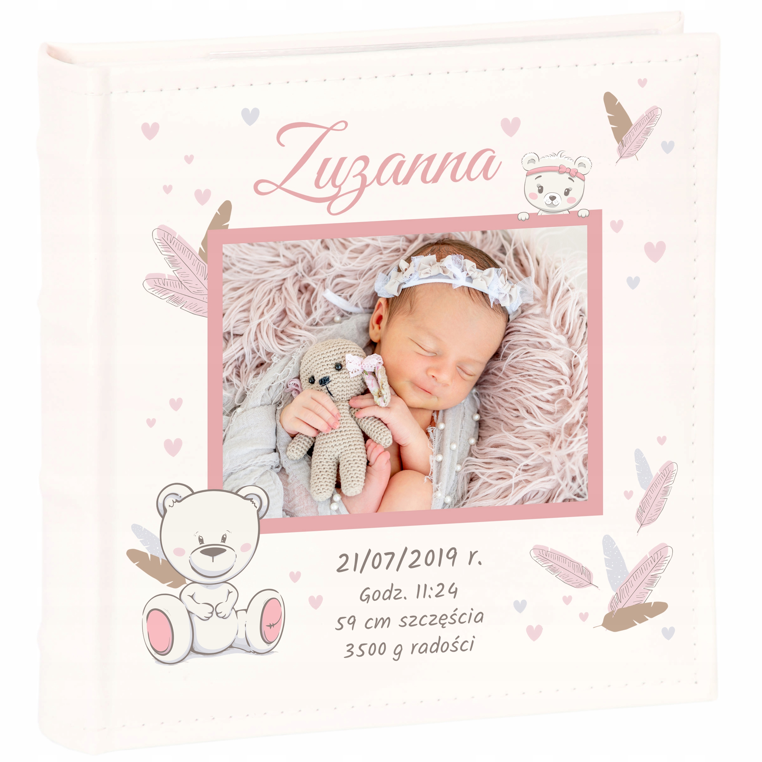ALBUM NA ZDJĘCIA IMIĘ DZIECKA CHRZEST PREZENT