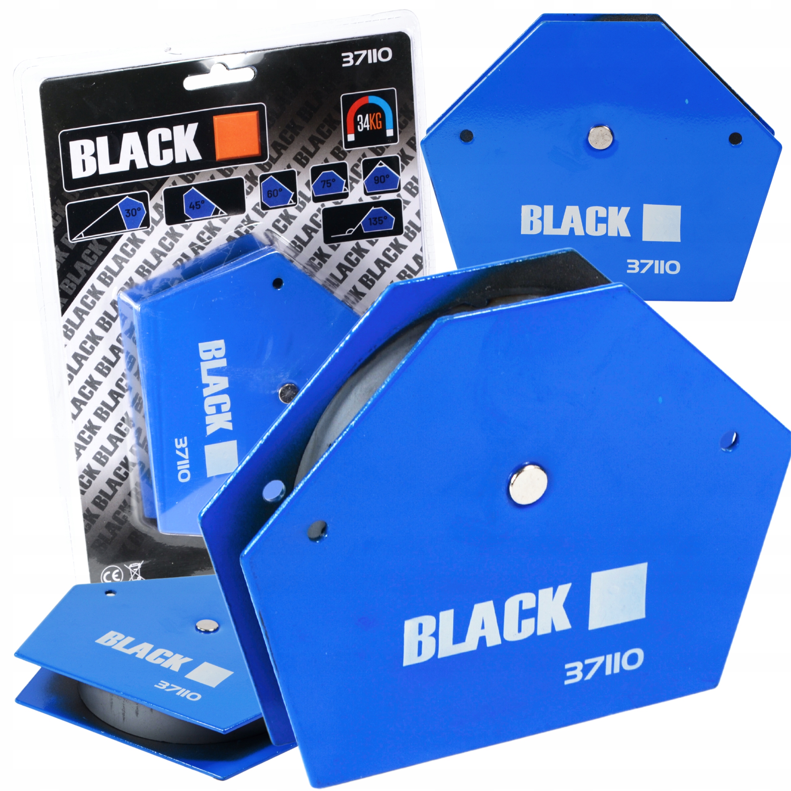 

Kątownik Magnetyczny Spawalniczy Uchwyt 34KG Black