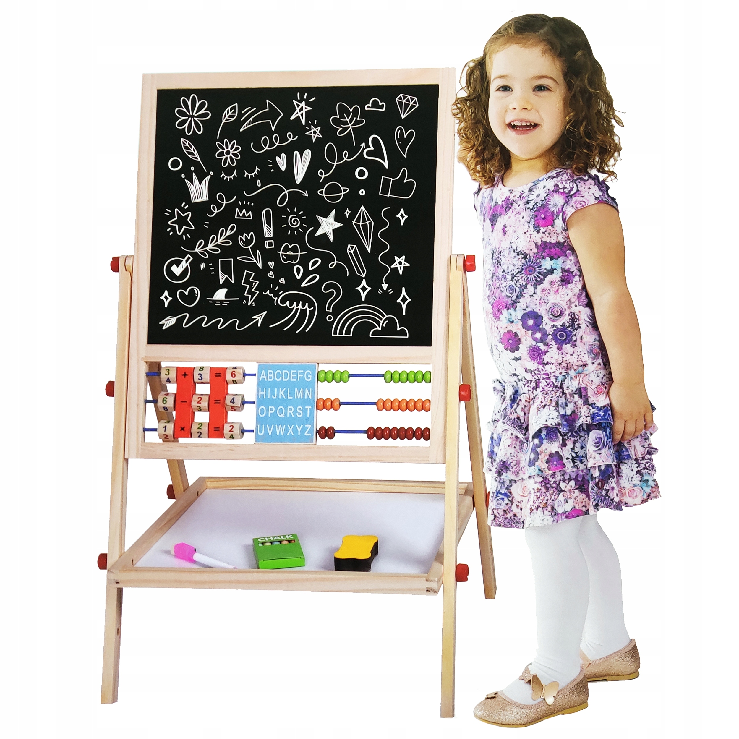 TABLICA 6w1 DREWNIANA WIELOFUNKCYJNA STOJĄCA Marka NORIMPEX