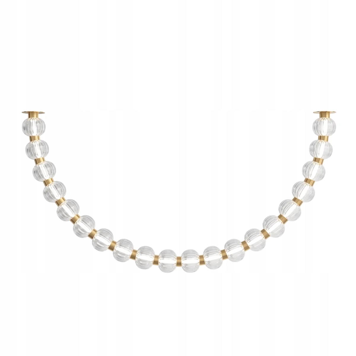 Stropná lampa s polkruhovými ozdobami zlatá 36W Amulet Led Maytoni