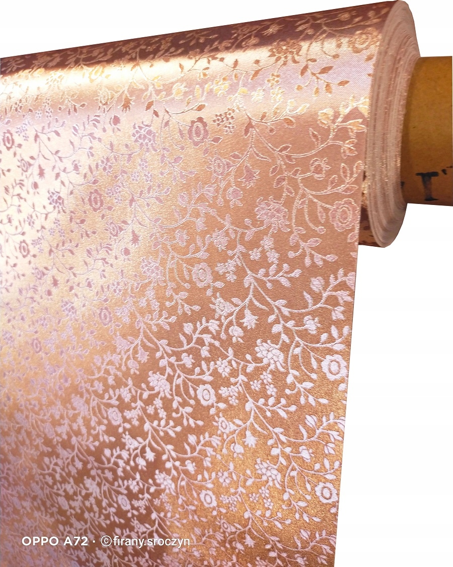 Cerata METALIZOWANA 3D na metry OBRUS 140 Różowa Typ obrus