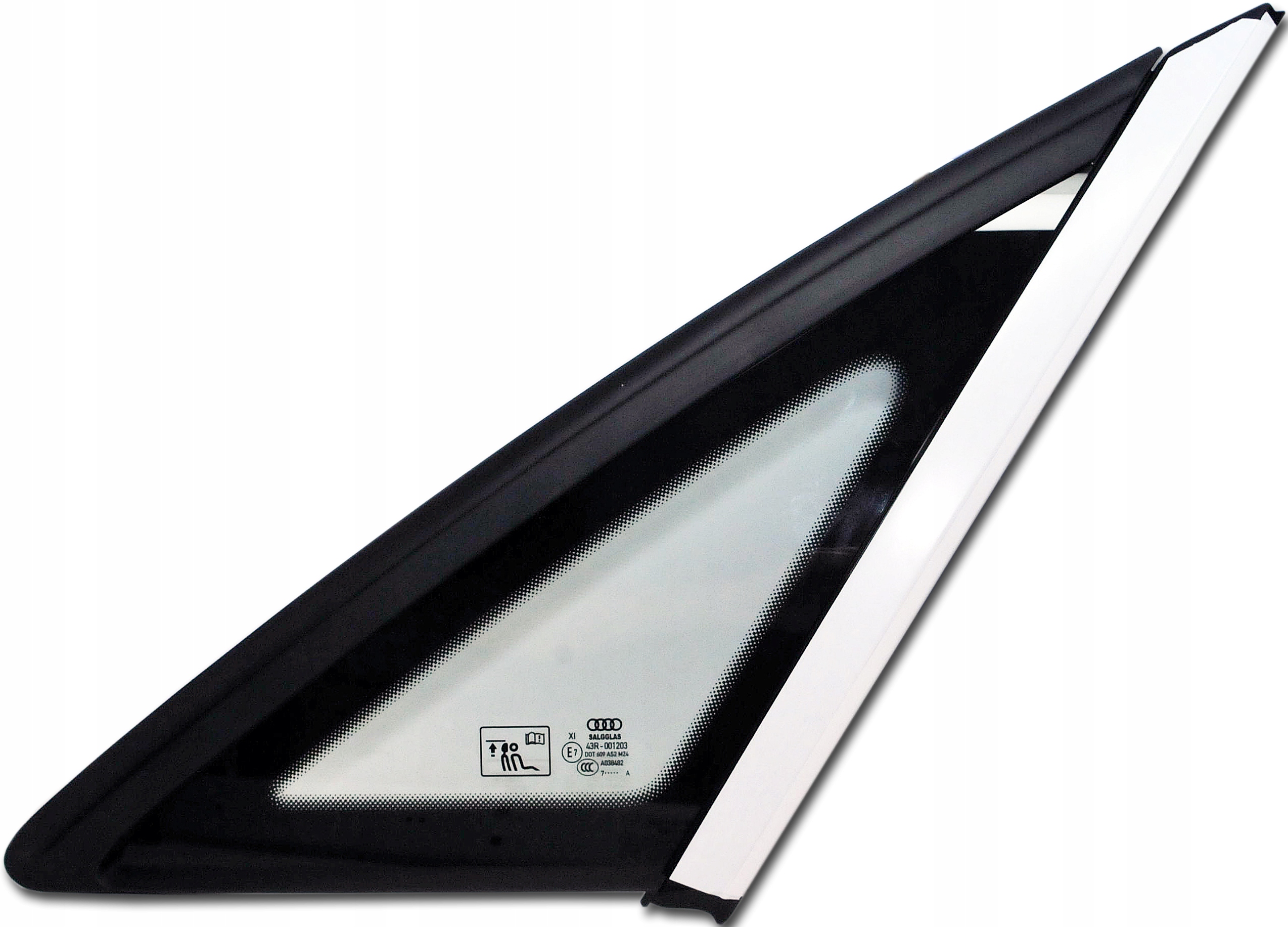 4HO 845 - Скло трикутник правий AUDI A8 d4 S8 задній