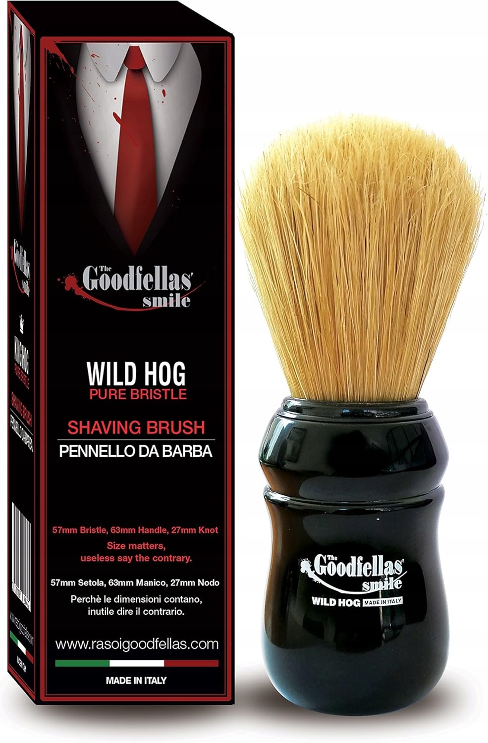 Štětec Na Holení S Čistými Štětinami 57 MM Wild Hog The Goodfellas' Smile