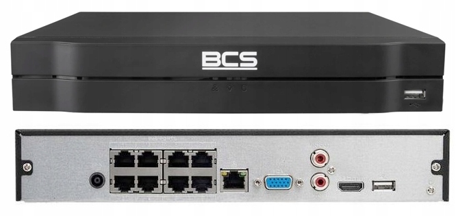 8kanálový Ip rekordér BCS-L-NVR0801-4KE-88 8xPoE Bcs Line pro kamery