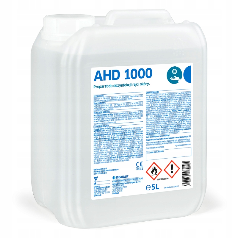 

Ahd 1000 Płyn Do Dezynfekcji Rąk I Skóry 5L
