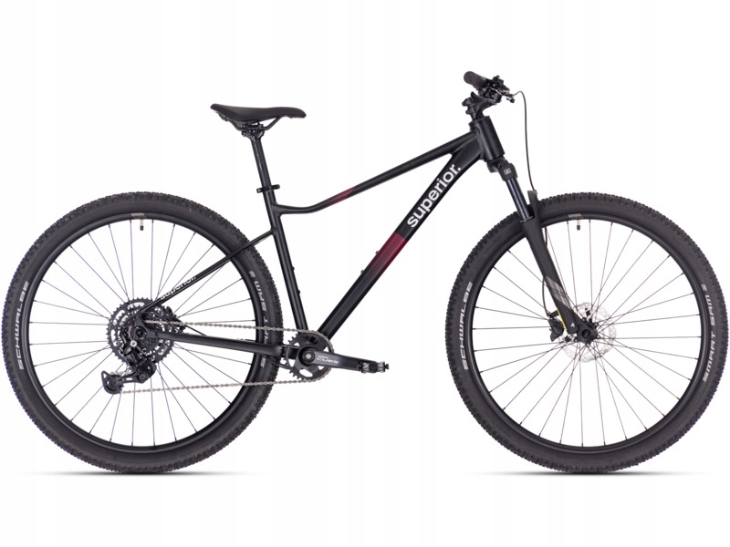 Rower górski Mtb Superior XC 6.1 Ms U18 29 cali Czarno-bordowy mat
