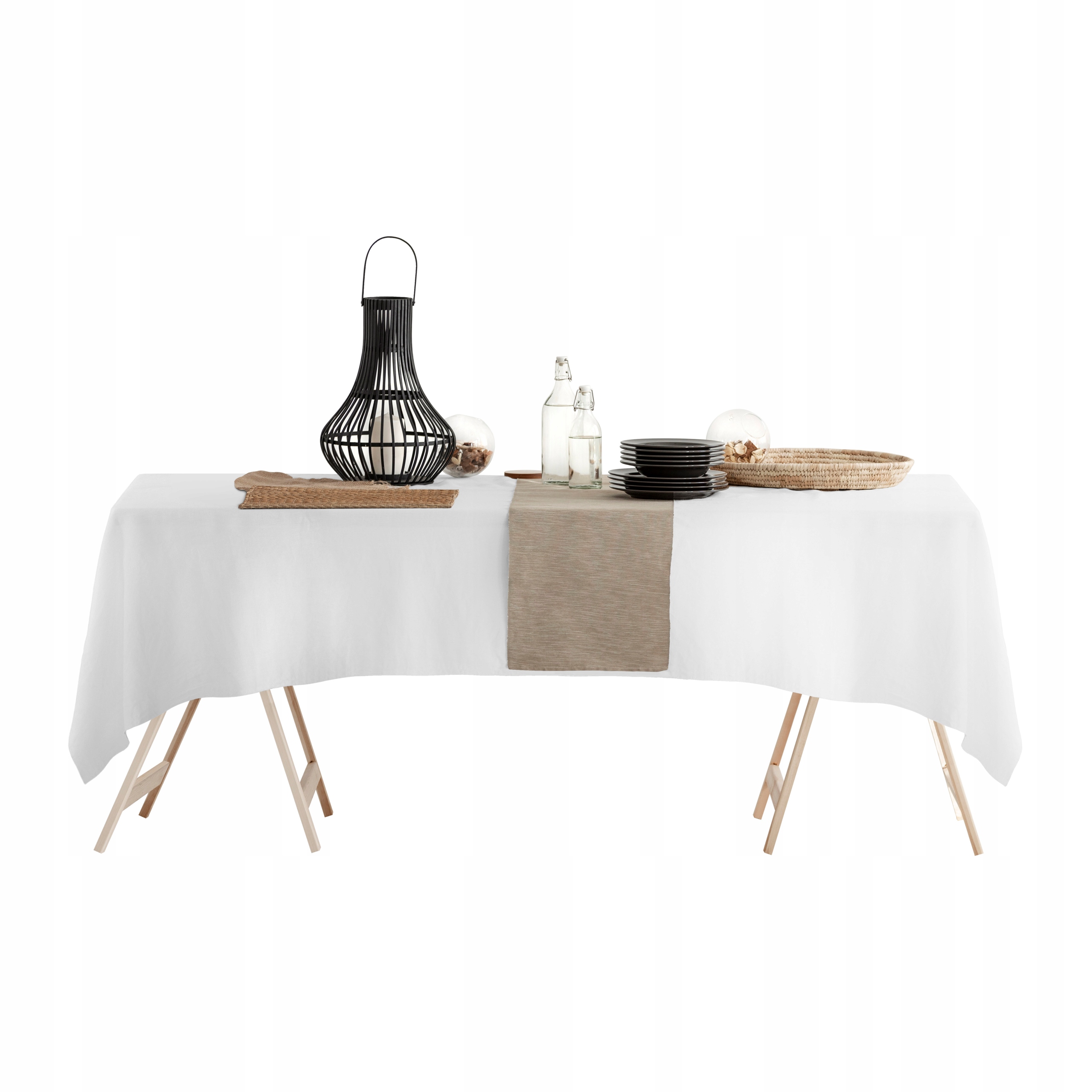 

Biały Nowoczesny Obrus Plamoodporny 110X160