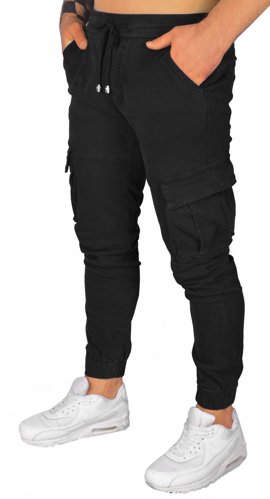 BOJÓWKI MĘSKIE SPODNIE JOGGERY JEANSY ELASTYCZNE JAKOŚĆ Rozmiar XL