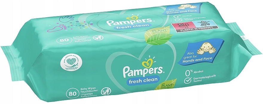 CHUSTECZKI NAWILŻANE PAMPERS FRESH CLEAN 15x 80SZT Liczba opakowań 15