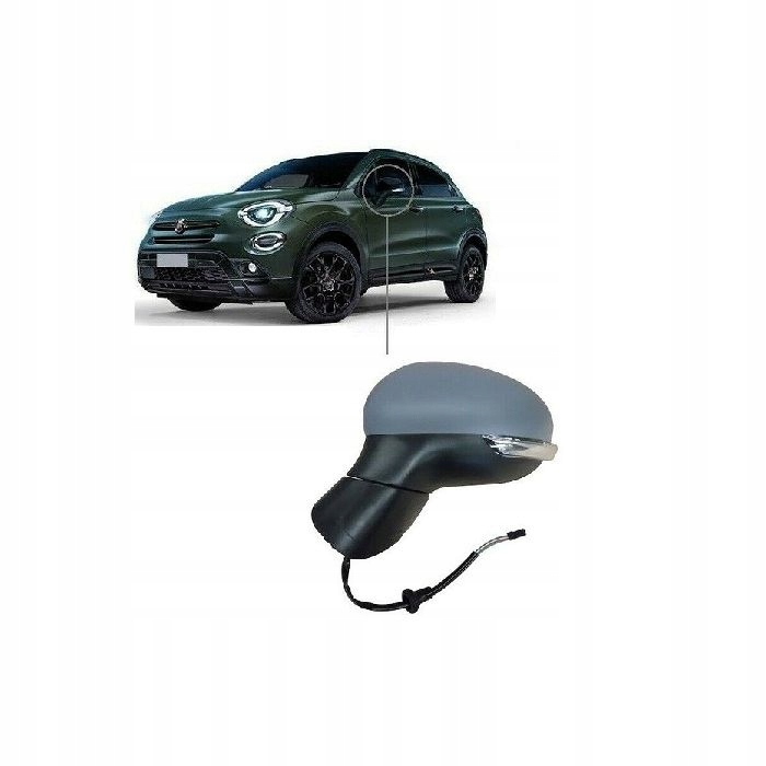 Fiat 500X 15 – Elektrické Vyhřívané Pravé Zrcátko