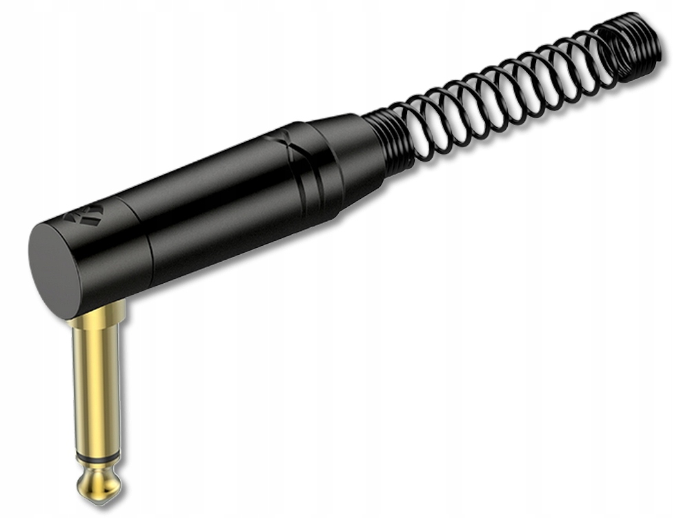 

Złącze Wtyk Jack 6,3mm Roxtone RJ2RPP-BG Kątowy