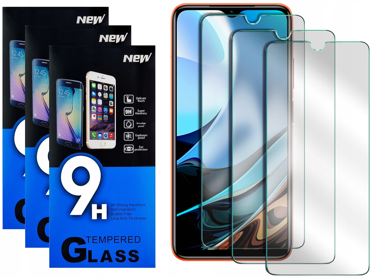 

Szkło Hartowane Szybka Do Redmi 9T 3szt