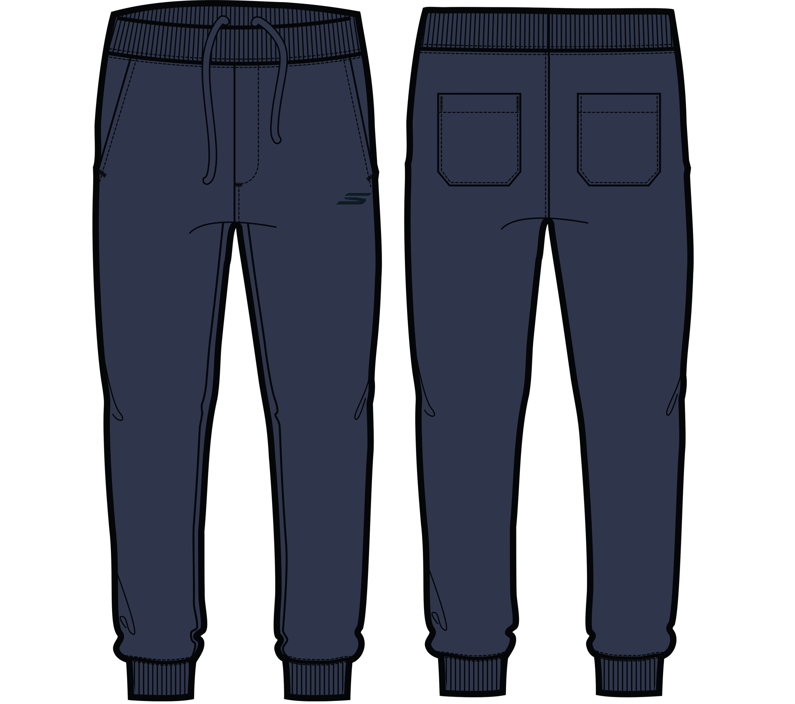Pánské kalhoty Skechers Stamina Jogger tmavě modré PT376 Nvy