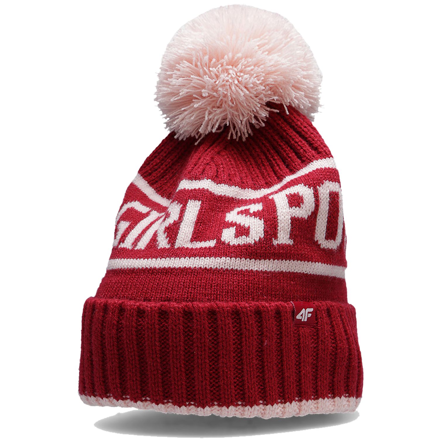 

4F Czapka Zimowa Gruba Dziewczęca Z Pomponem