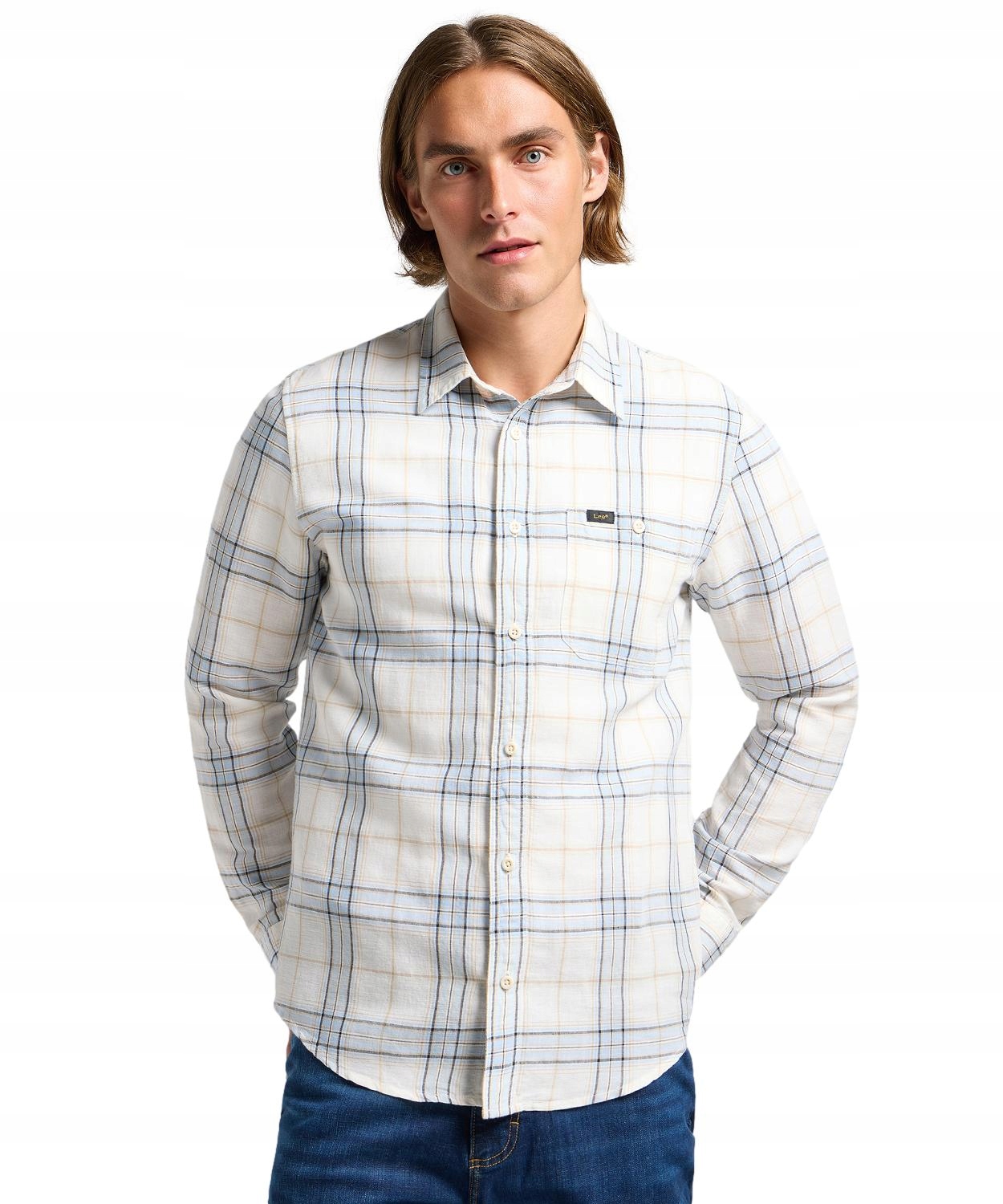 Košile Lee Leesure Shirt 112363901 Shy Blue M