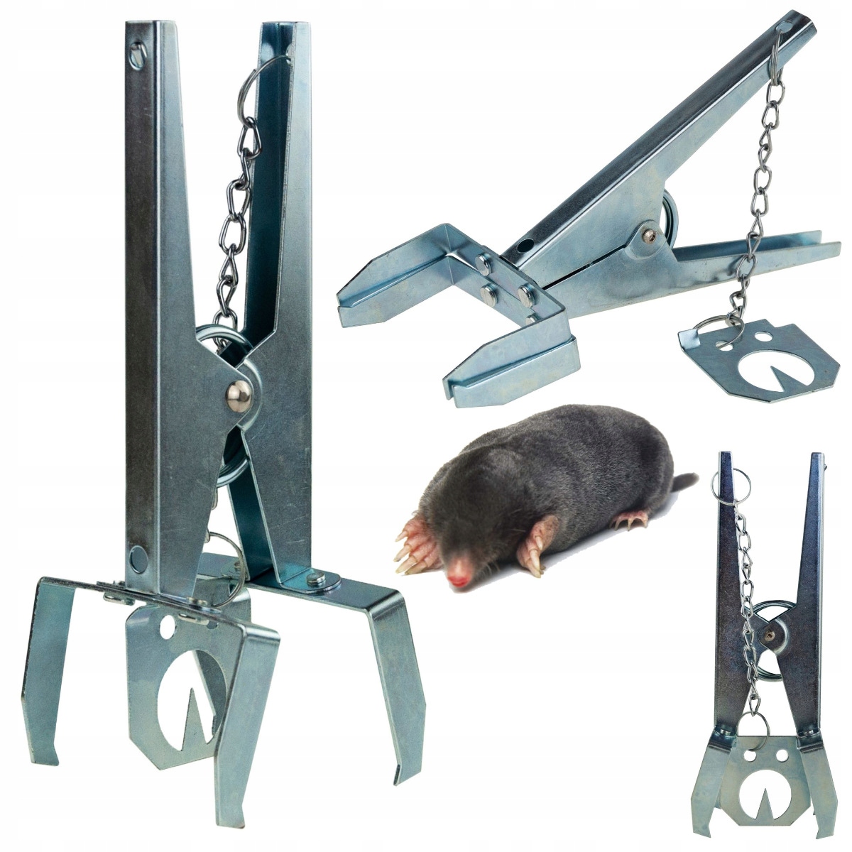 PUŁAPKA NA KRETY NORNICE ŁAPKA KRETOŁAPKA METALOWA ŁAPKA