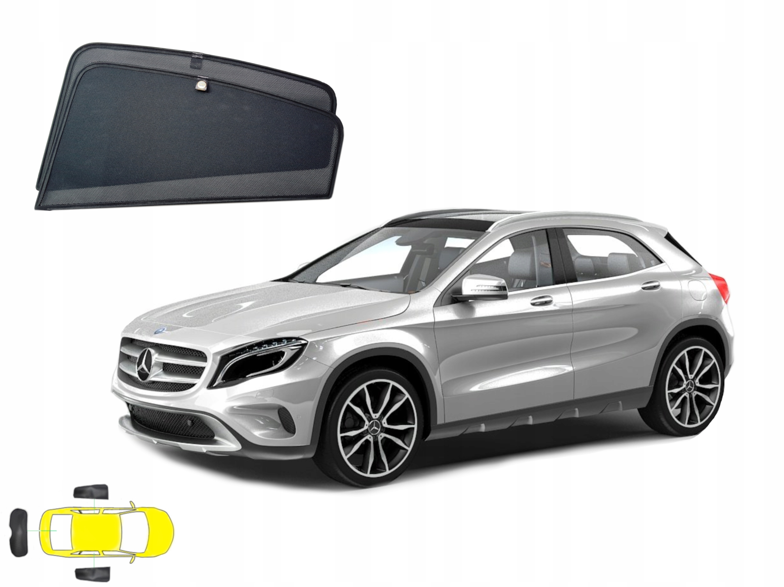 Závěsy, sluneční clony: Mercedes Gla I