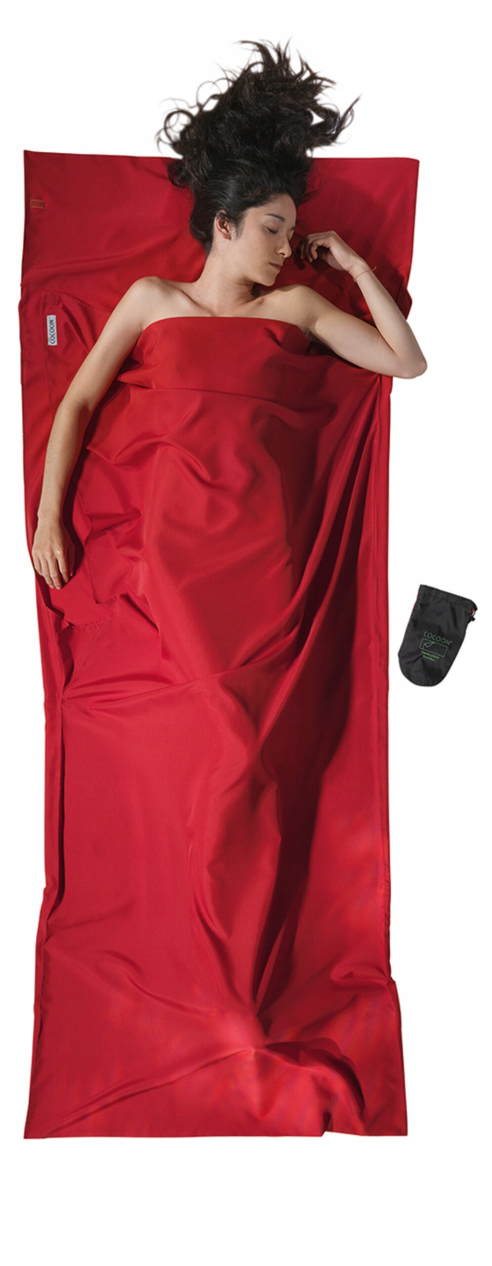 Wkładka do śpiwora Cocoon Travelsheet Microfiber cranberry