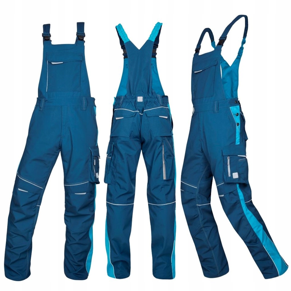 Spodnie Robocze Ogrodniczki Męskie Monterskie Urban 176-182cm Niebieskie 54