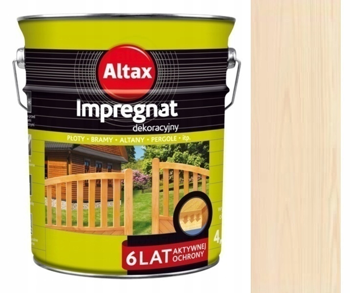 Altax Altaxin Impregnace Na Dřevo 4,5 L Bílá