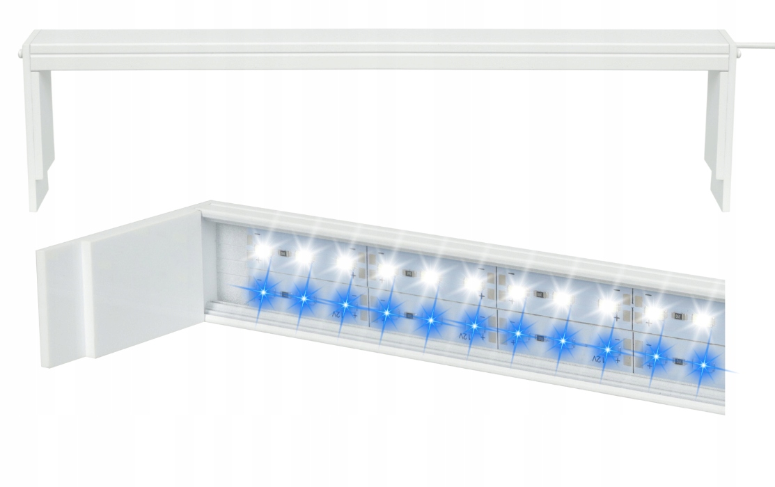 Levně Led osvětlení do akvária 40cm Day Night Led lampa Belka Led Bílá