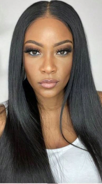 Shein Černá Paruka S Dlouhými Vlasy