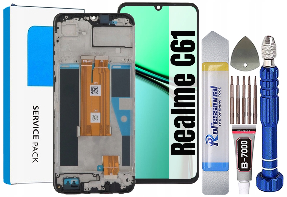 Displej Pro Realme C61 Originální LCD Obrazovka Rámeček