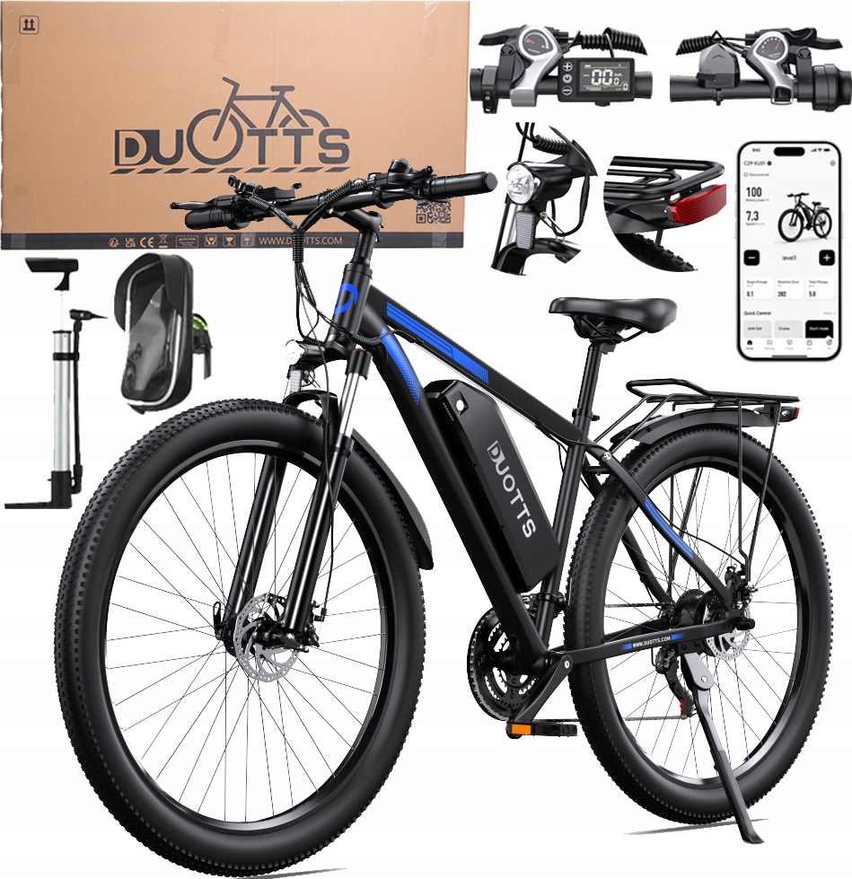 Pojazd Elektryczny Duotts C29 1000W 48V 15AH 55KM/H 100KM S App Pl