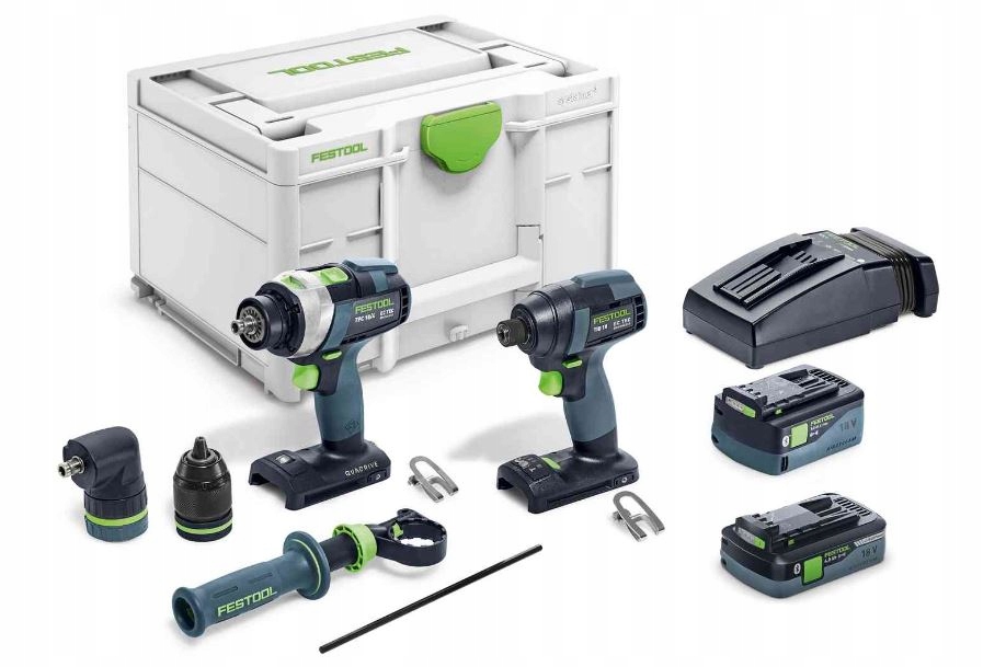 Festool Sada aku vrtačka Šroubovák Tid 18 Set a Tpc 18/4 577654