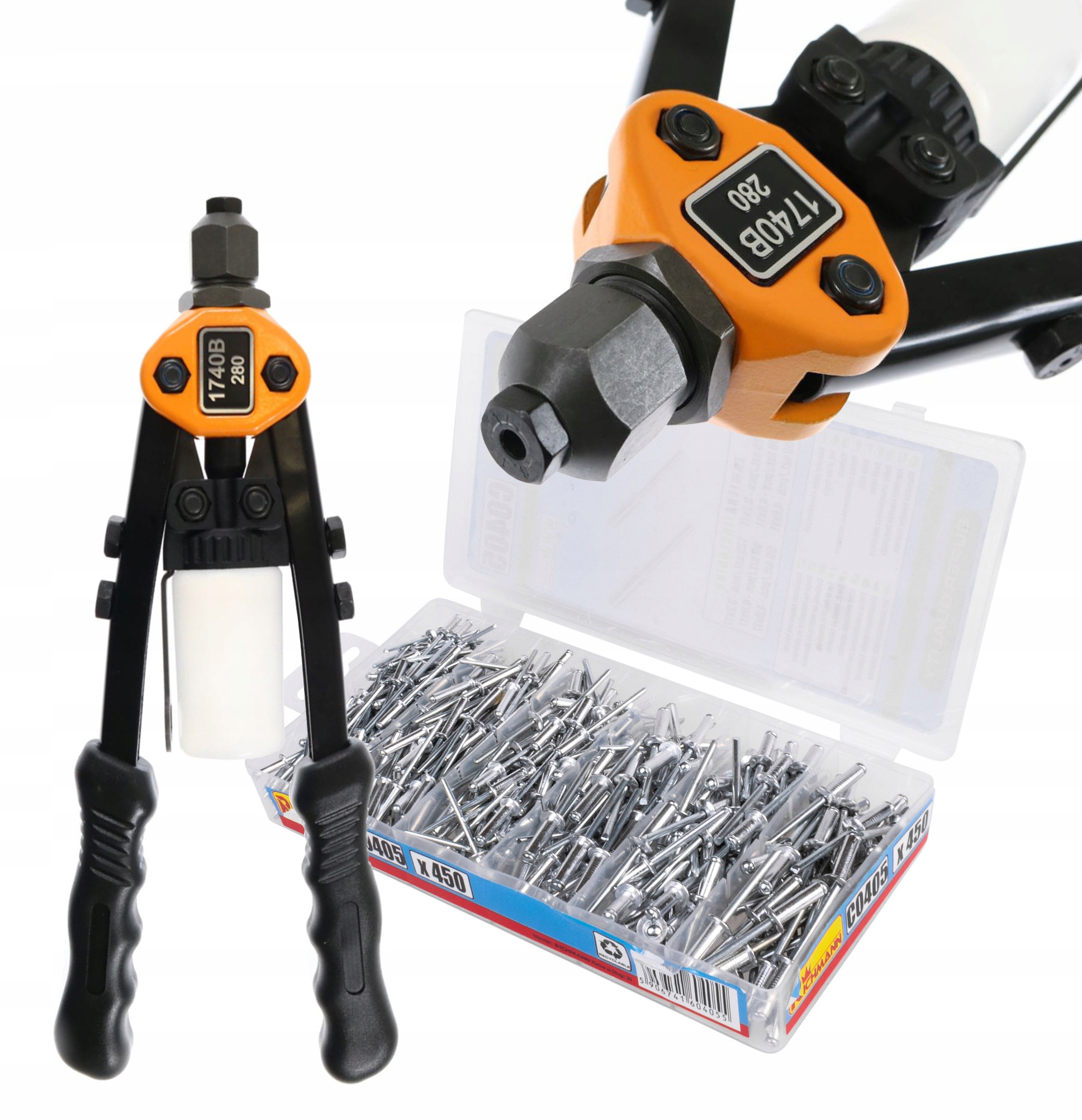 NITOWNICA DŹWIGNIOWA RĘCZNA 28cm REGUL ZESTAW NITY