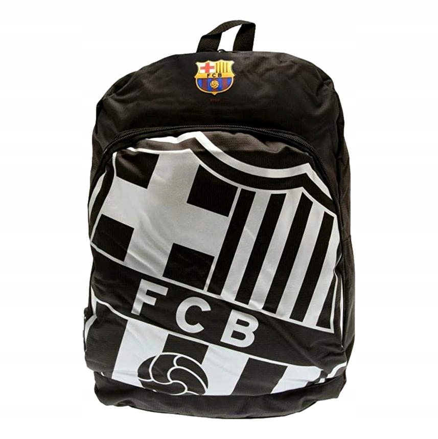 Fc Barcelona Plecak sportowy szkolny czarny srebrny