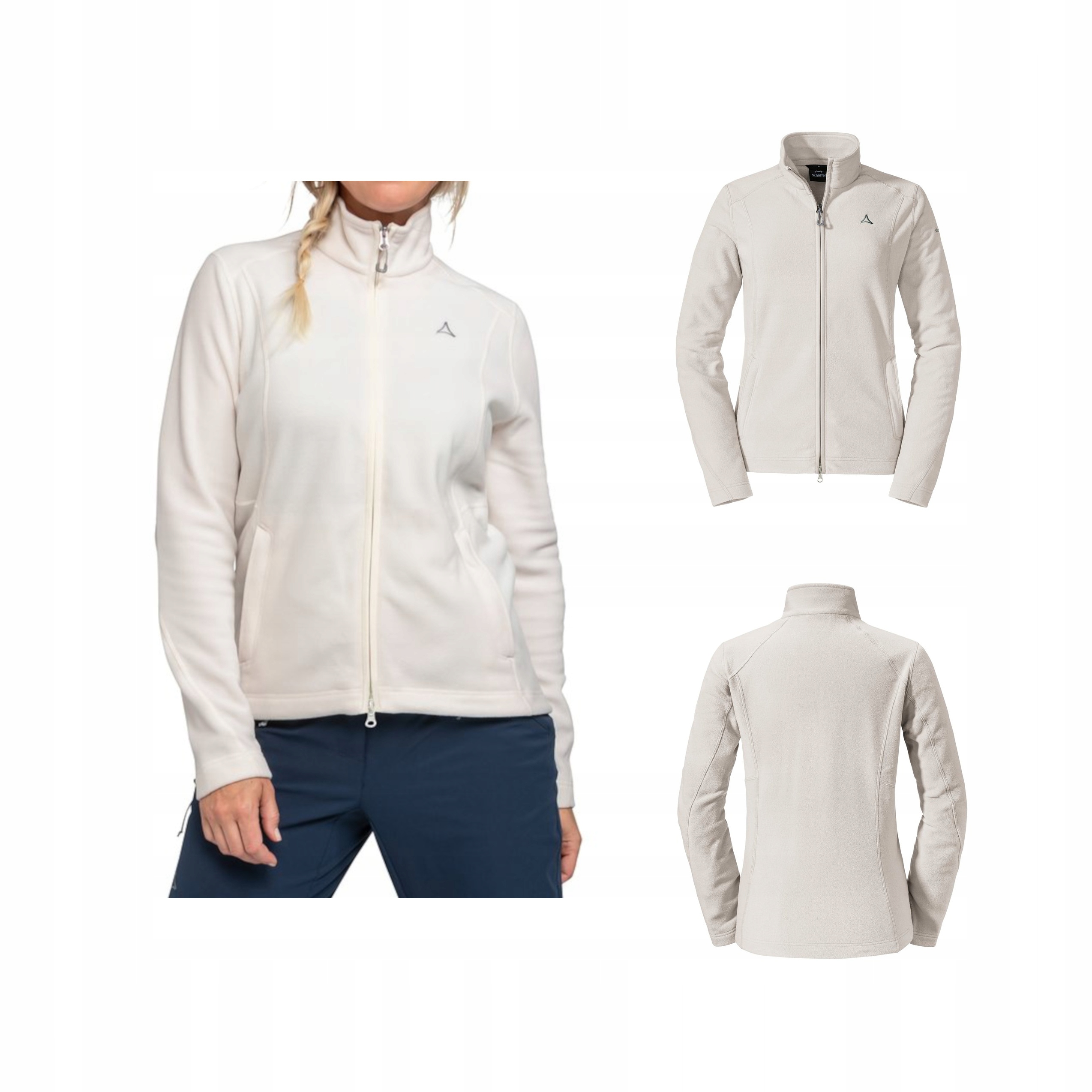 Fleecová Bunda Schöffel S Leona 3 Dámská Bílá S Dlouhým Rukávem