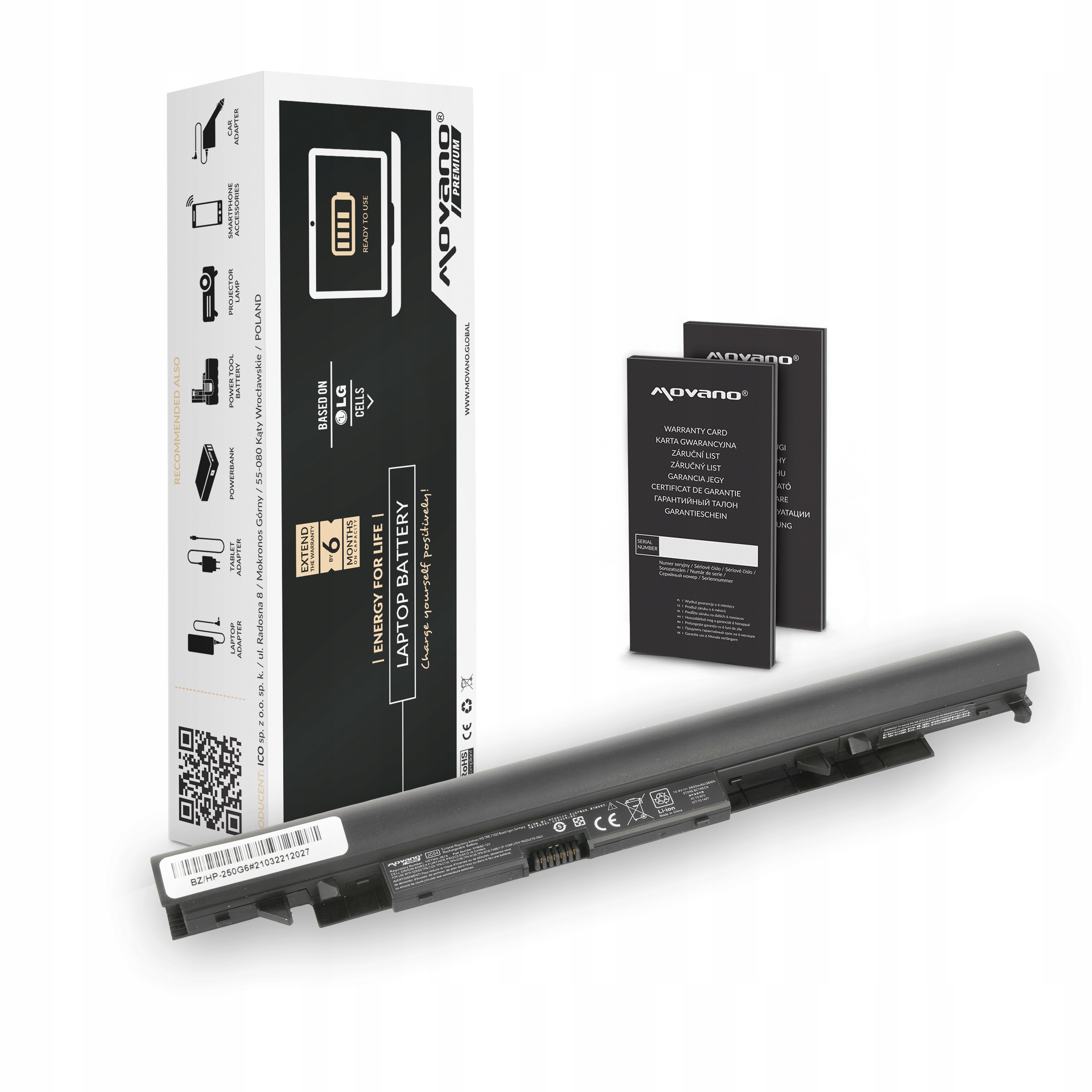 

Bateria JC03 JC04 do Hp 240 250 255 258 G6 2600mAh