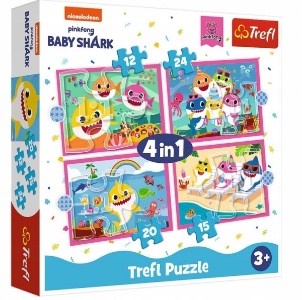 

Puzzle 4w1 Rodzina Rekinów 34378