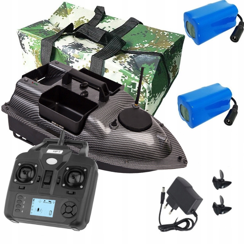 Loďka V010 Carbon Gps 40 Bodů 2 Akumulátory