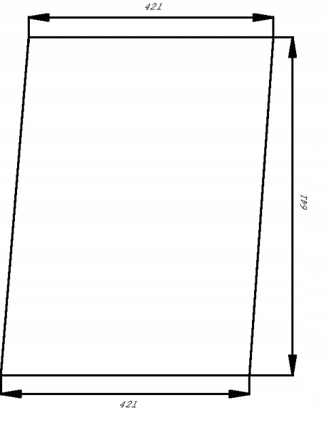 Szyba kabinybocznatylna K. 130585FM