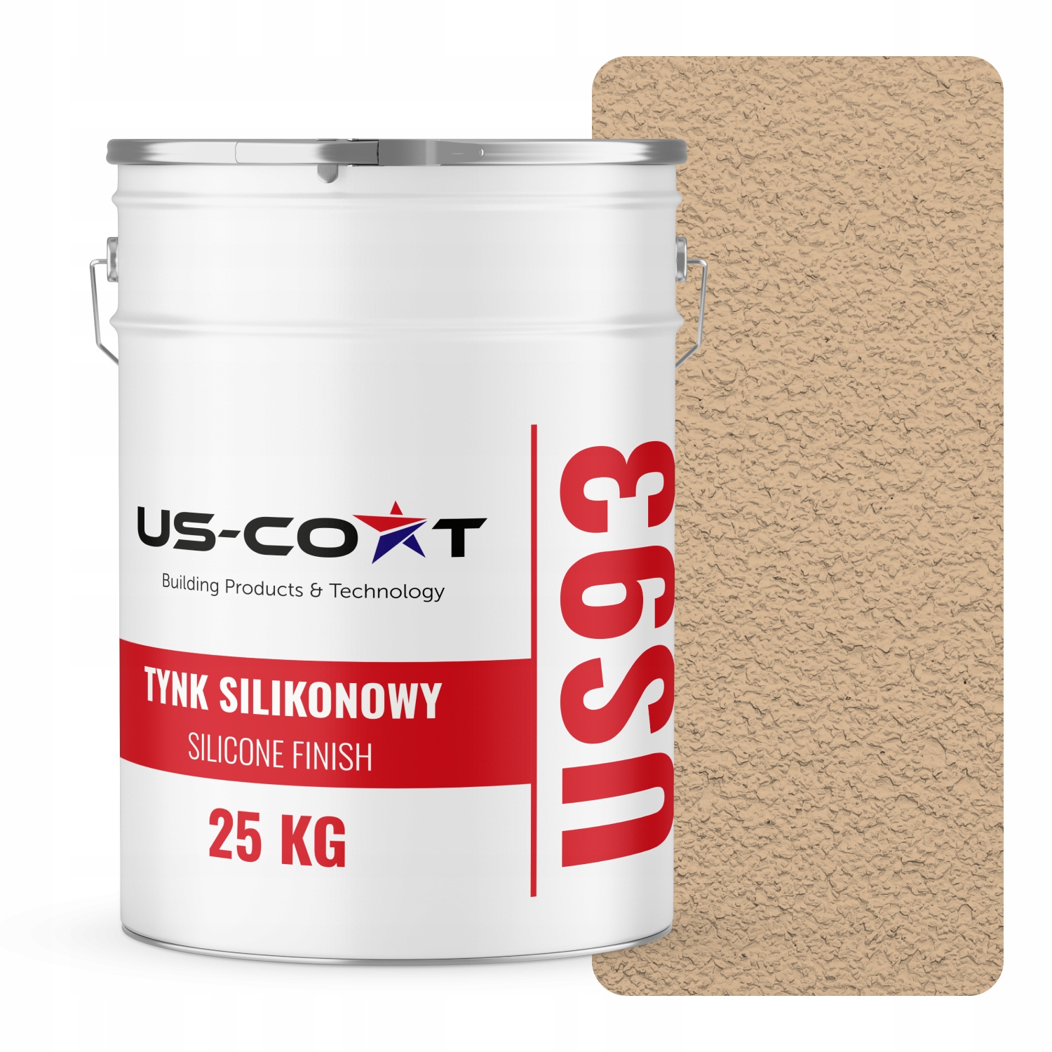 Silikónová Fasádna Omietka Béžová F445 25KG Baranek Granulácia 3.0 mm