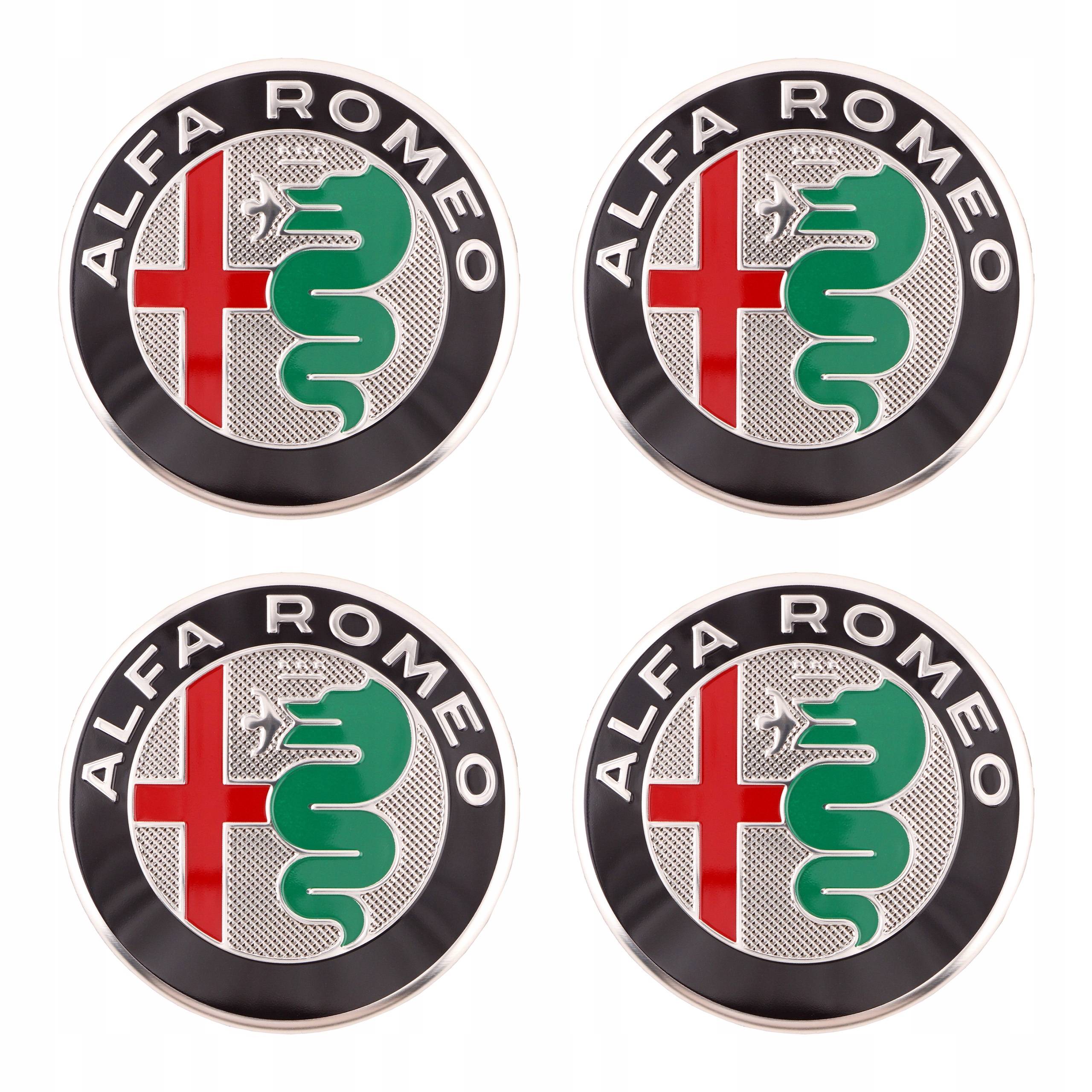 4x Originálny Kapslík Hliníkovej Disky Alfa Romeo Komplet Dekielkov Kolesá