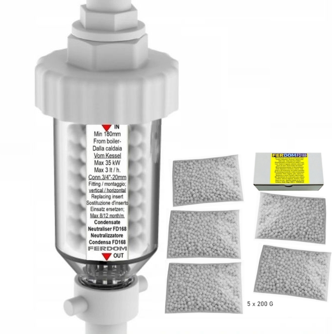Neutralizátor kondenzátu pece 5-krát 200 g Ferdom