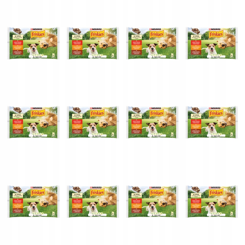 Friskies Adult krmivo v omáčce mix 4x85 g X12
