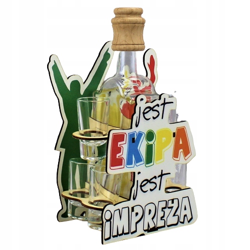 

Karafka Ekipa z kieliszkami...Na Imprezę