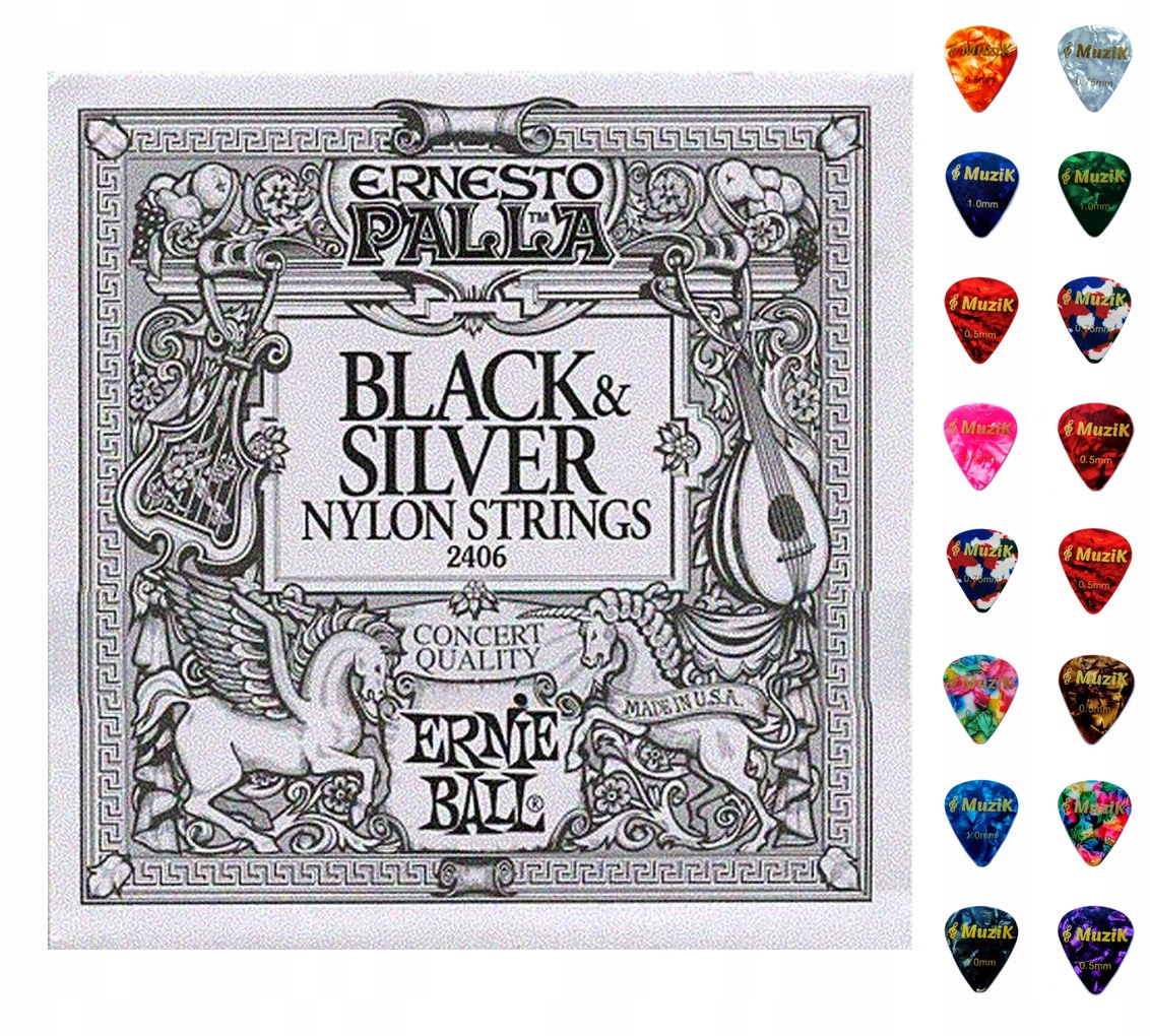

Struny do gitary klasycznej Ernie Ball Eb 2406