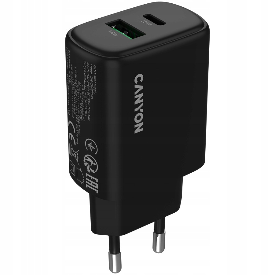 Canyon ?adowarka Oncharge 200 20W Pd Qc Do Iphone Android Smartfon Usb C