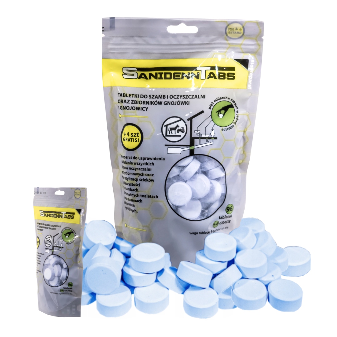 Tabletki Bakterie Sanidenn 100 Tabs Do Szamba Oczyszczalni Eko Ekologicznej